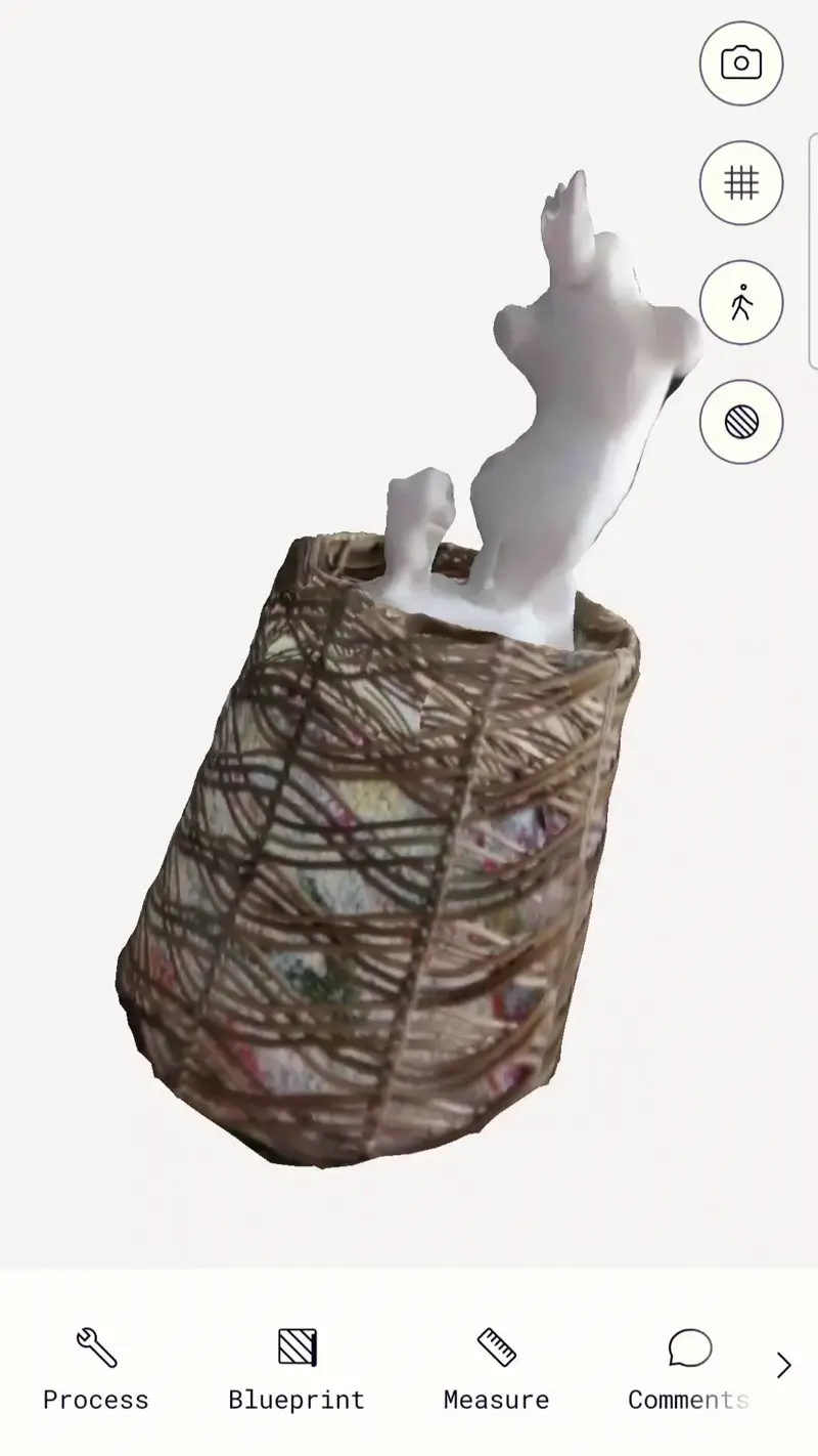 Photogrammetry scan of my sculpture that I used to create 3D asset in Blender.